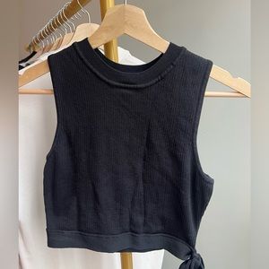 Free People Black tank top